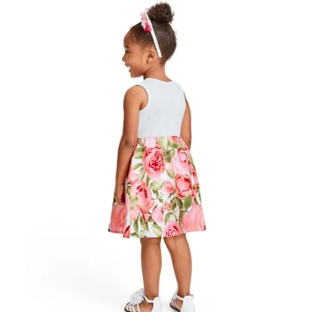 The Children's Place Whisper Pink Floral Dress